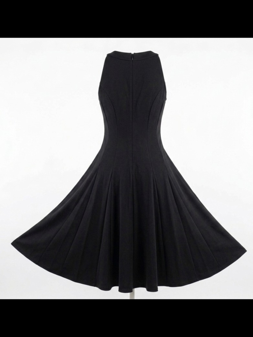 NWT Haani Black Sleeveless Fit-and-Flare Dress Size Medium
